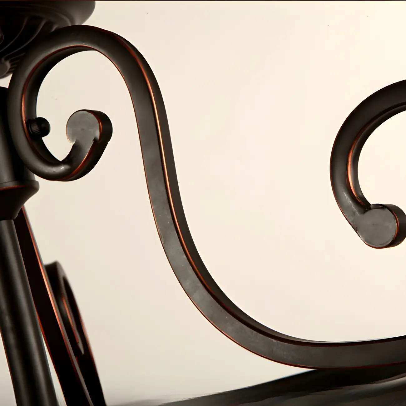 Frosted Glass Brown 3-Light Barn Semi Flush Ceiling Light Image - 8 | homeyfad