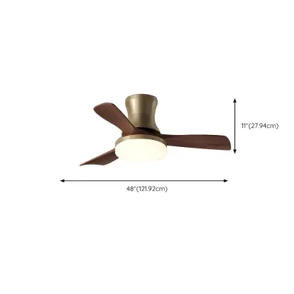 Metal Industrial Ceiling Fan for Residential Use, Integrated LED Light, One Source Image - 16