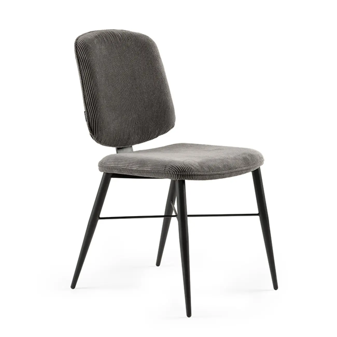 Nordic Upholstered Armless Solid Wood Dining Chairs Image - 3 | homeyfad