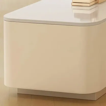 63" Sintered Stone Top Long TV Stand with Cable Management Image - 4