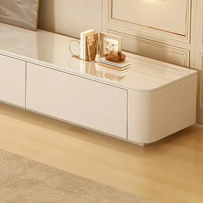 63" Sintered Stone Top Long TV Stand with Cable Management Image - 7