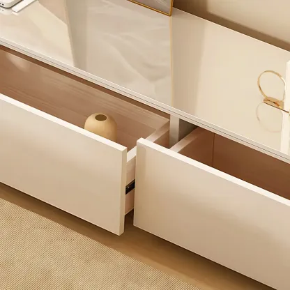 63" Sintered Stone Top Long TV Stand with Cable Management Image - 6