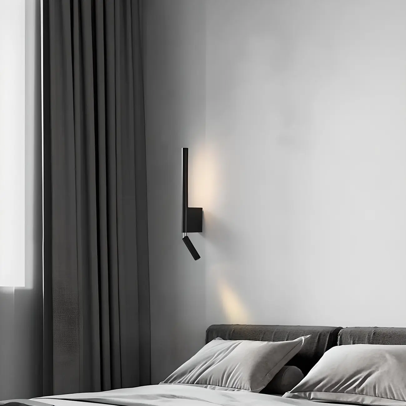 Modern Minimalist Aluminium Reading Wall Light for Living Room Image - 4 | homeyfad