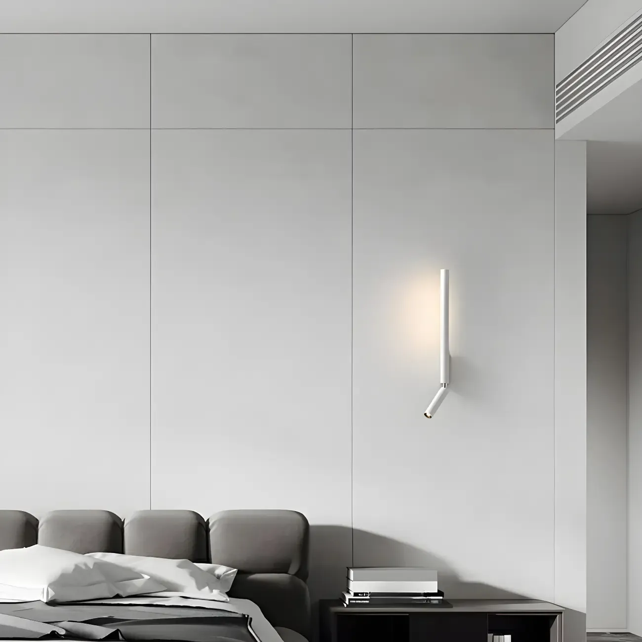 Modern Minimalist Aluminium Reading Wall Light for Living Room Image - 5