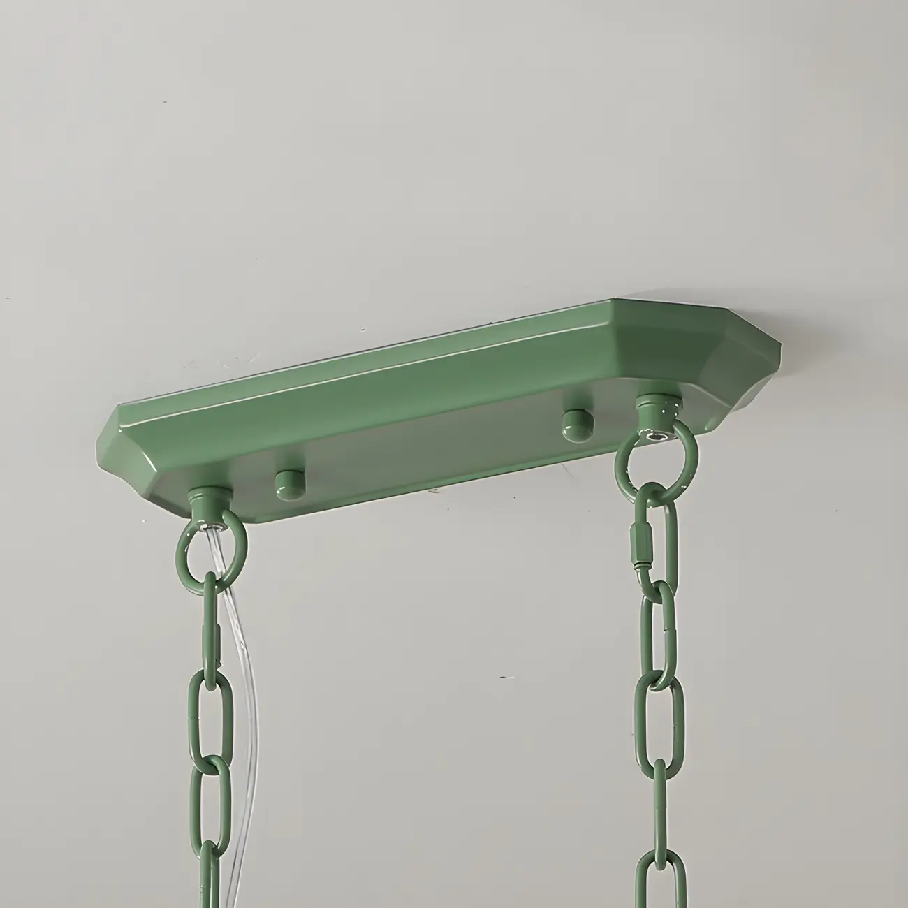 Green Glass 3-Light Floral Island Pendant Light for Kitchen Image - 7 | homeyfad