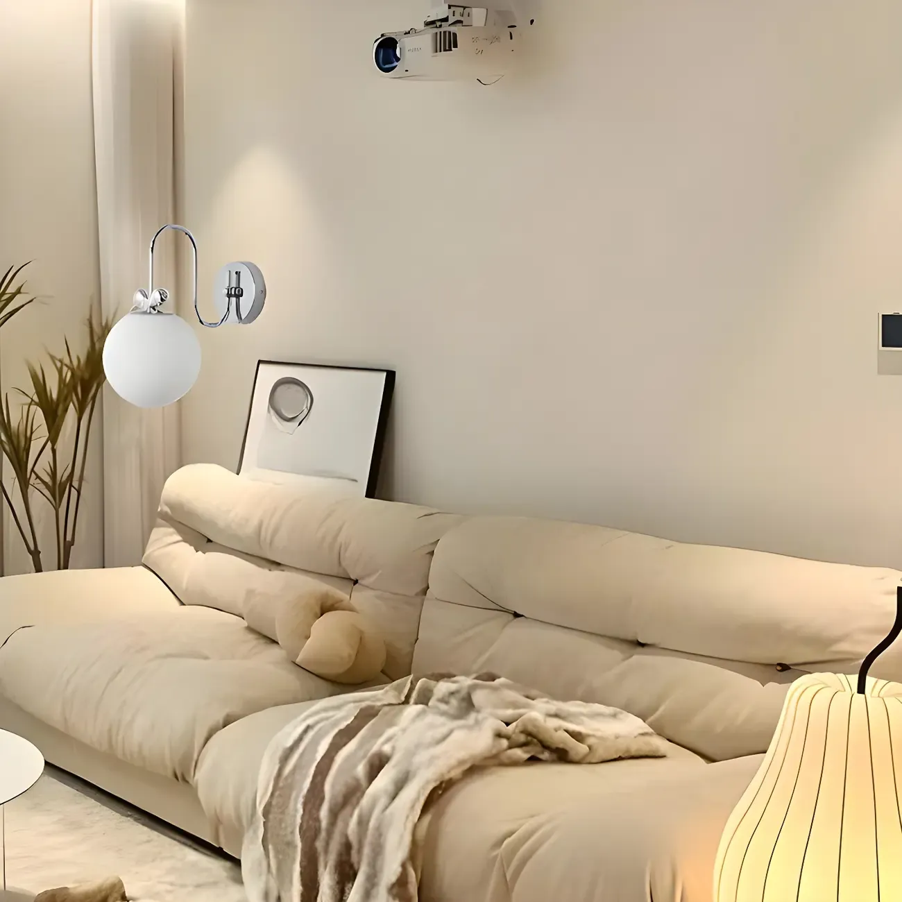 Modern Chrome Globe Glass Indoor Wall Sconce Light Image - 4