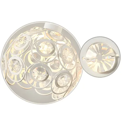 Modern Crystal Dome Island Pendant Light for Kitchen Image - 8