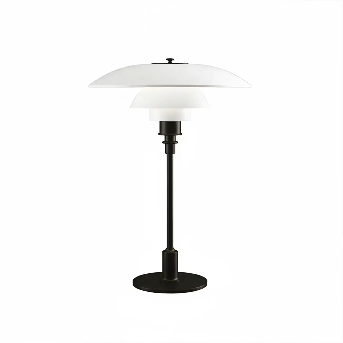 Post-Modern Tiered LED Table Lamp with Built-In Power Image - 5