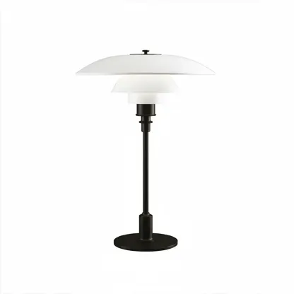 Post-Modern Tiered LED Table Lamp with Built-In Power Image - 5