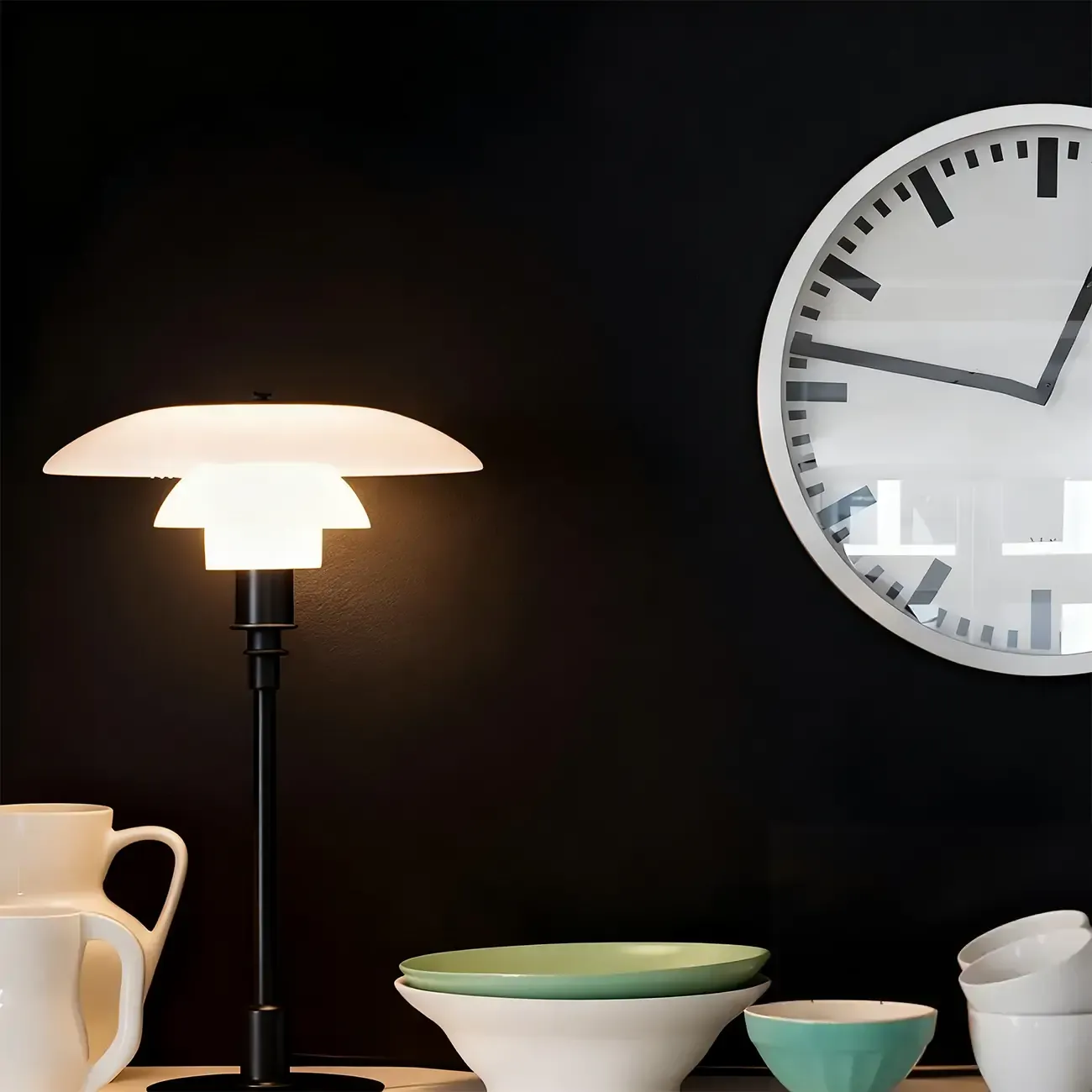 Post-Modern Tiered LED Table Lamp with Built-In Power Image - 14