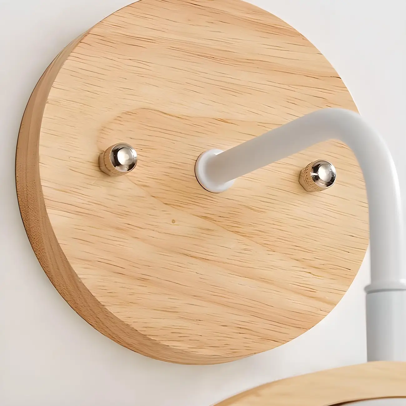 Modern Indoor Wood Wall Light with Glass Shade Image - 6 | homeyfad