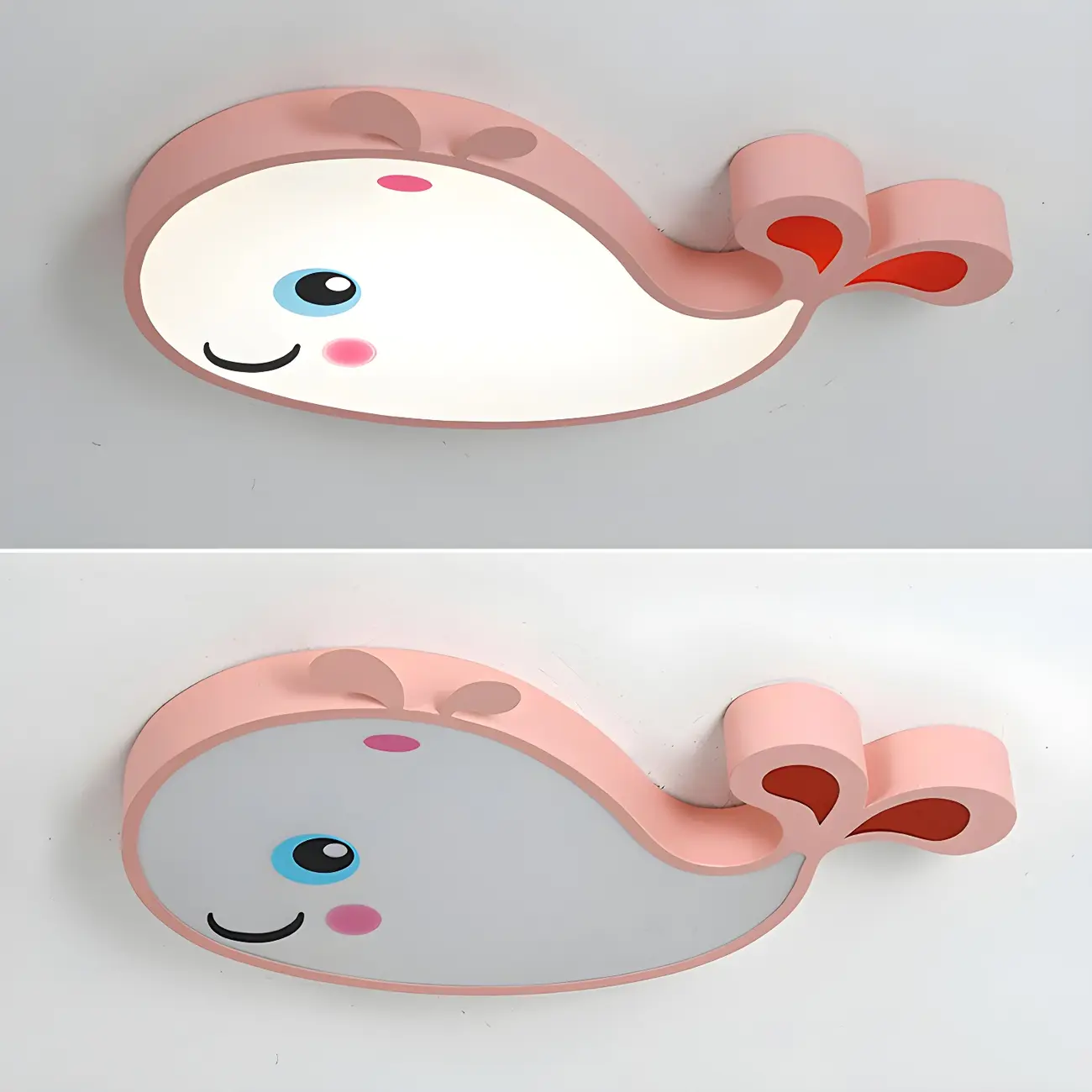 Kids LED Flush Ceiling Light with Dolphin Shape for Bedroom | homeyfad