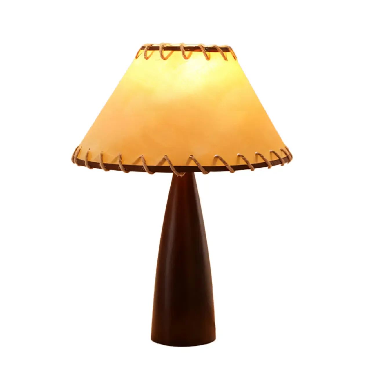 Elegant Fabric Shade Vintage Table Lamp with Pull Chain | HomeyFad