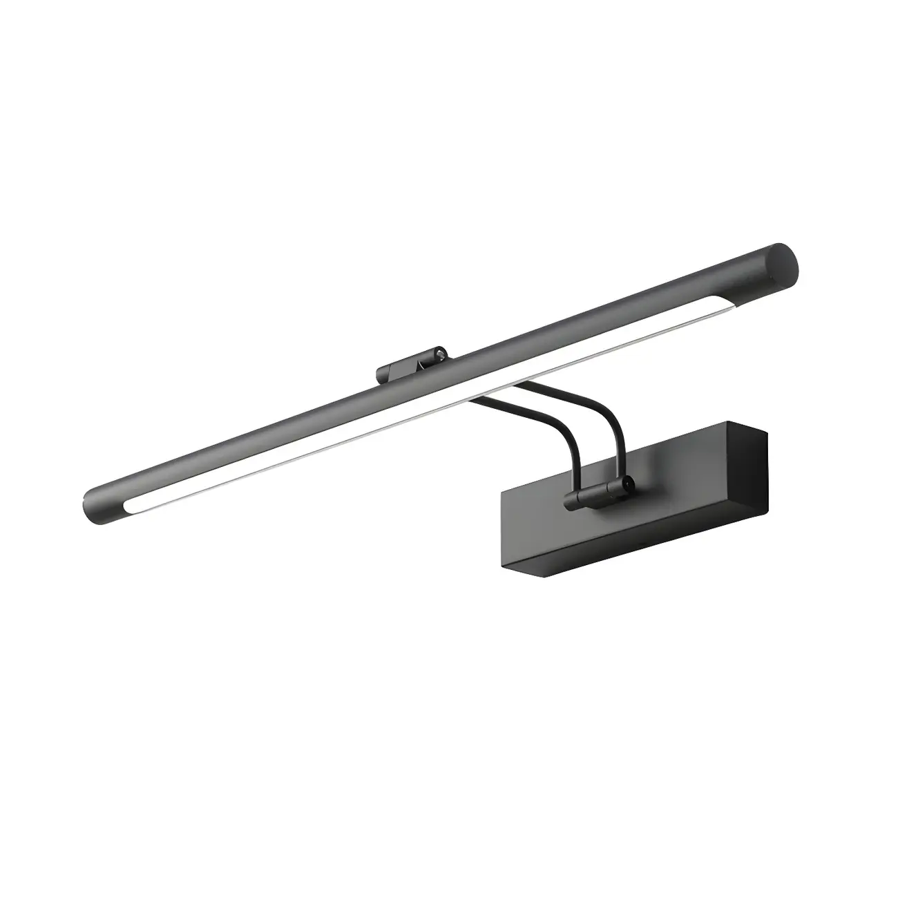 Modern Sleek Linear Metal LED Vanity Light Fixture Image - 12 | homeyfad