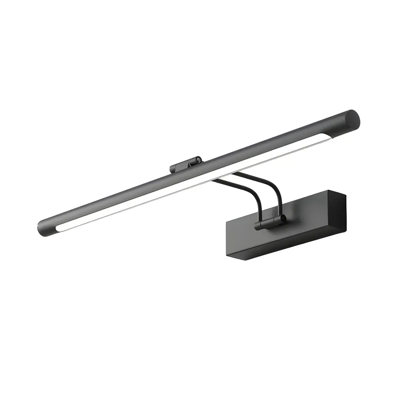 Modern Sleek Linear Metal LED Vanity Light Fixture Image - 12
