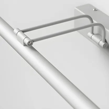 Modern Sleek Linear Metal LED Vanity Light Fixture Image - 11