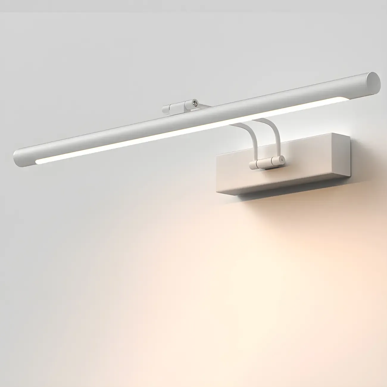 Modern Sleek Linear Metal LED Vanity Light Fixture Image - 6