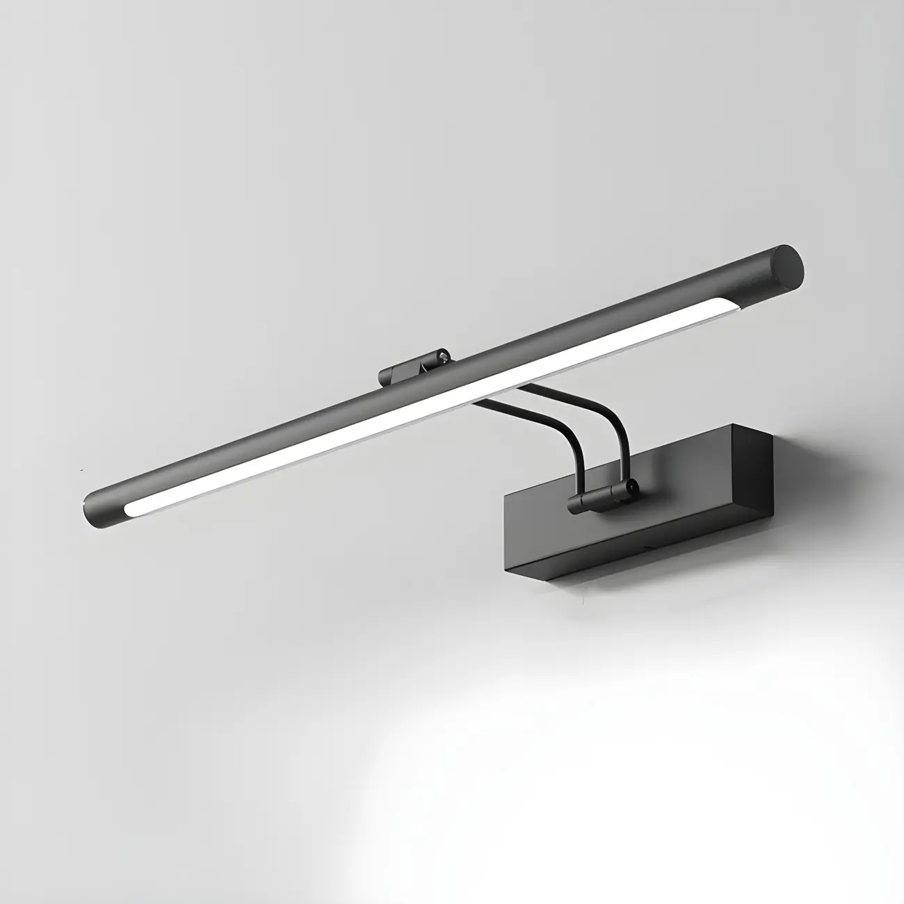 Modern Sleek Linear Metal LED Vanity Light Fixture Image - 7 | homeyfad