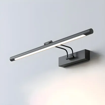 Modern Sleek Linear Metal LED Vanity Light Fixture Image - 8