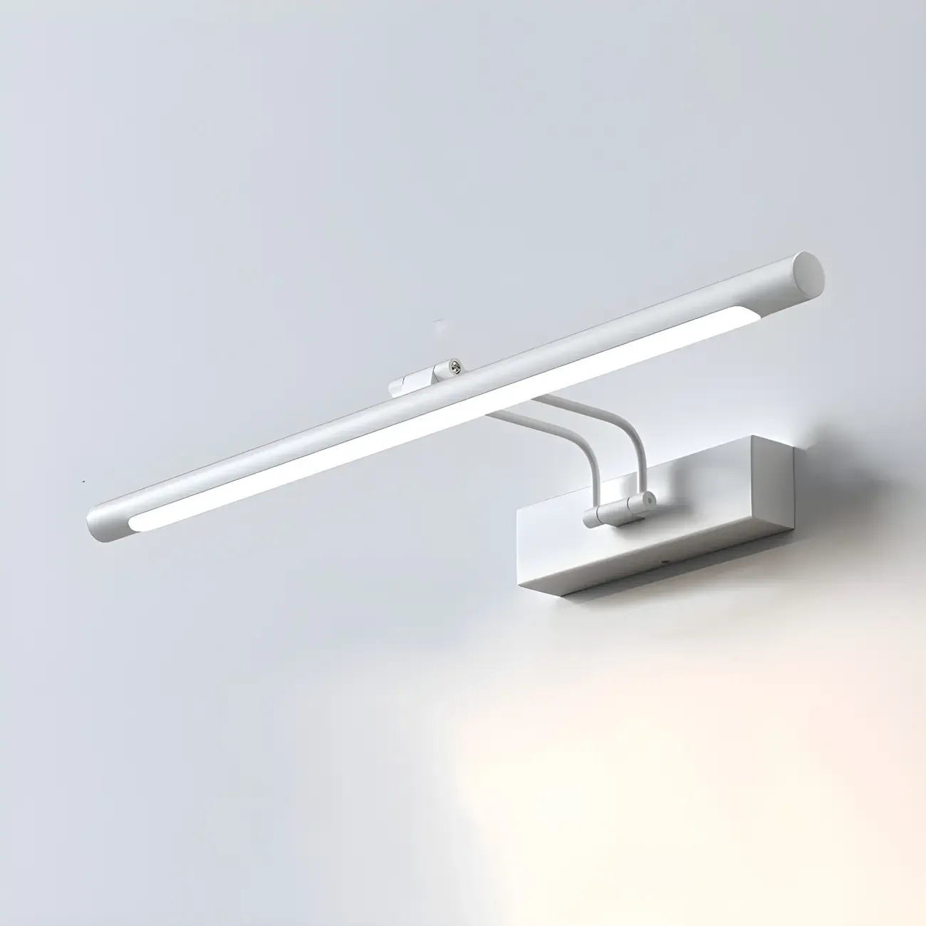 Modern Sleek Linear Metal LED Vanity Light Fixture Image - 10