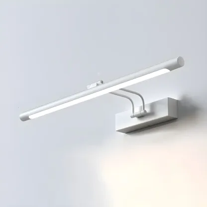 Modern Sleek Linear Metal LED Vanity Light Fixture Image - 10