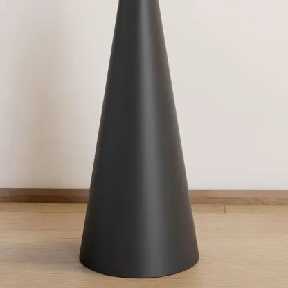 Modern Black Floor Lamp in Triangle Shade & Metal Base Image - 11