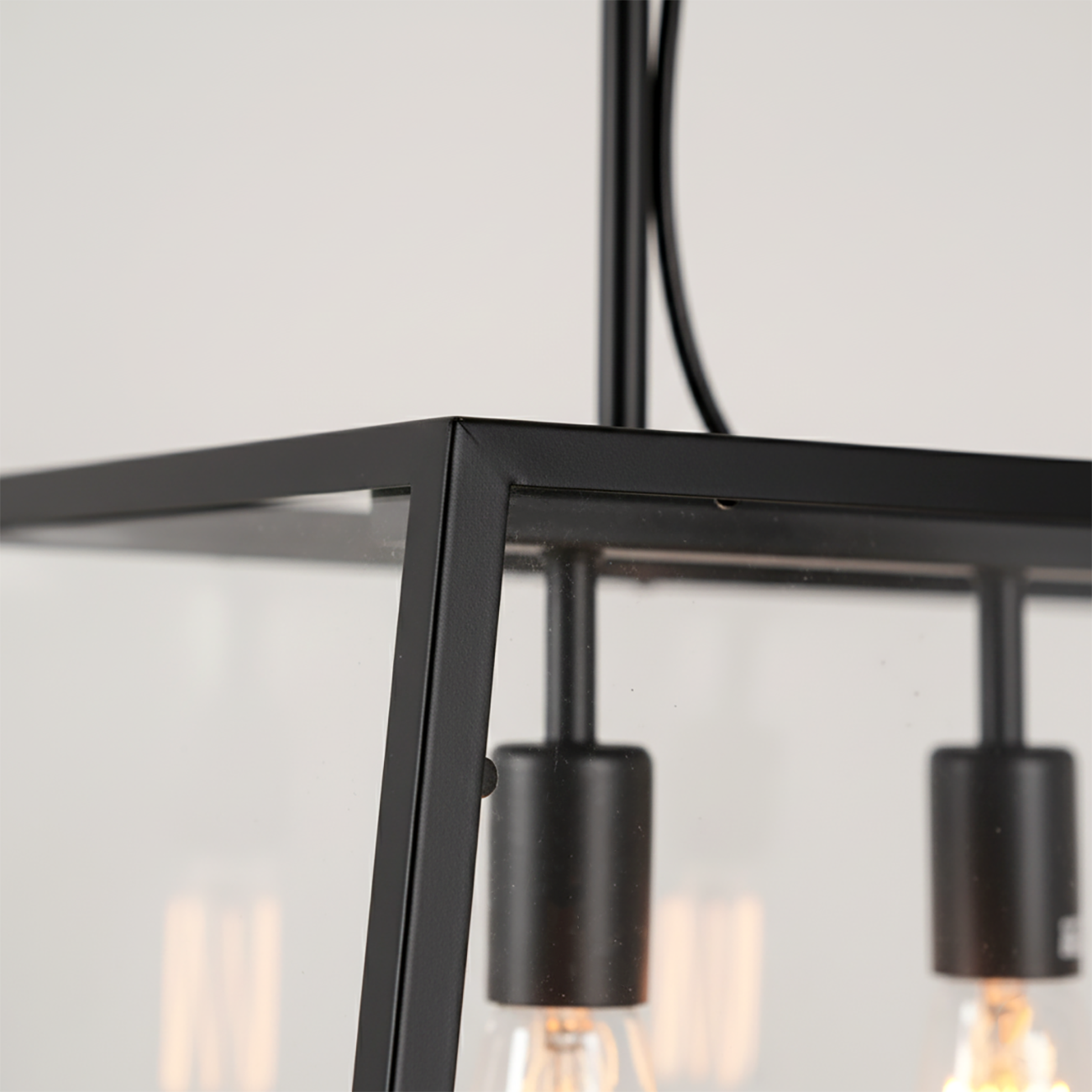 Industrial Gold Rectangle Adjustable Kitchen Island Light Image - 5 | homeyfad