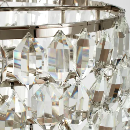 Modern Luxury Round Crystal Chandelier with 8-Light Image - 3