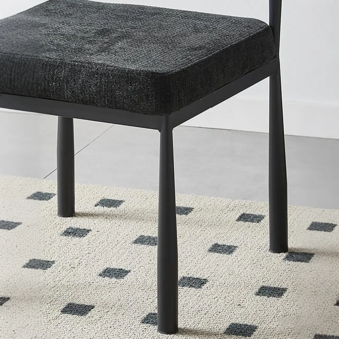 Mid-Century Modern Linen Upholstered Dining Chair Image - 7 | homeyfad