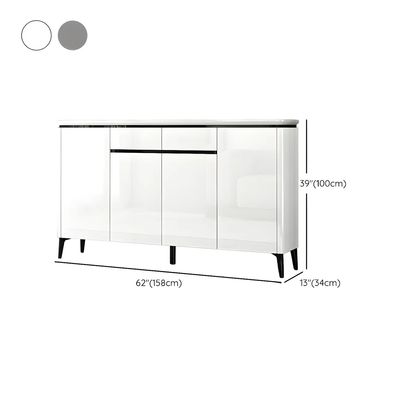 Luxury Grey/White Wooden Entryway Shoe Storage Cabinet Image - 21 | homeyfad