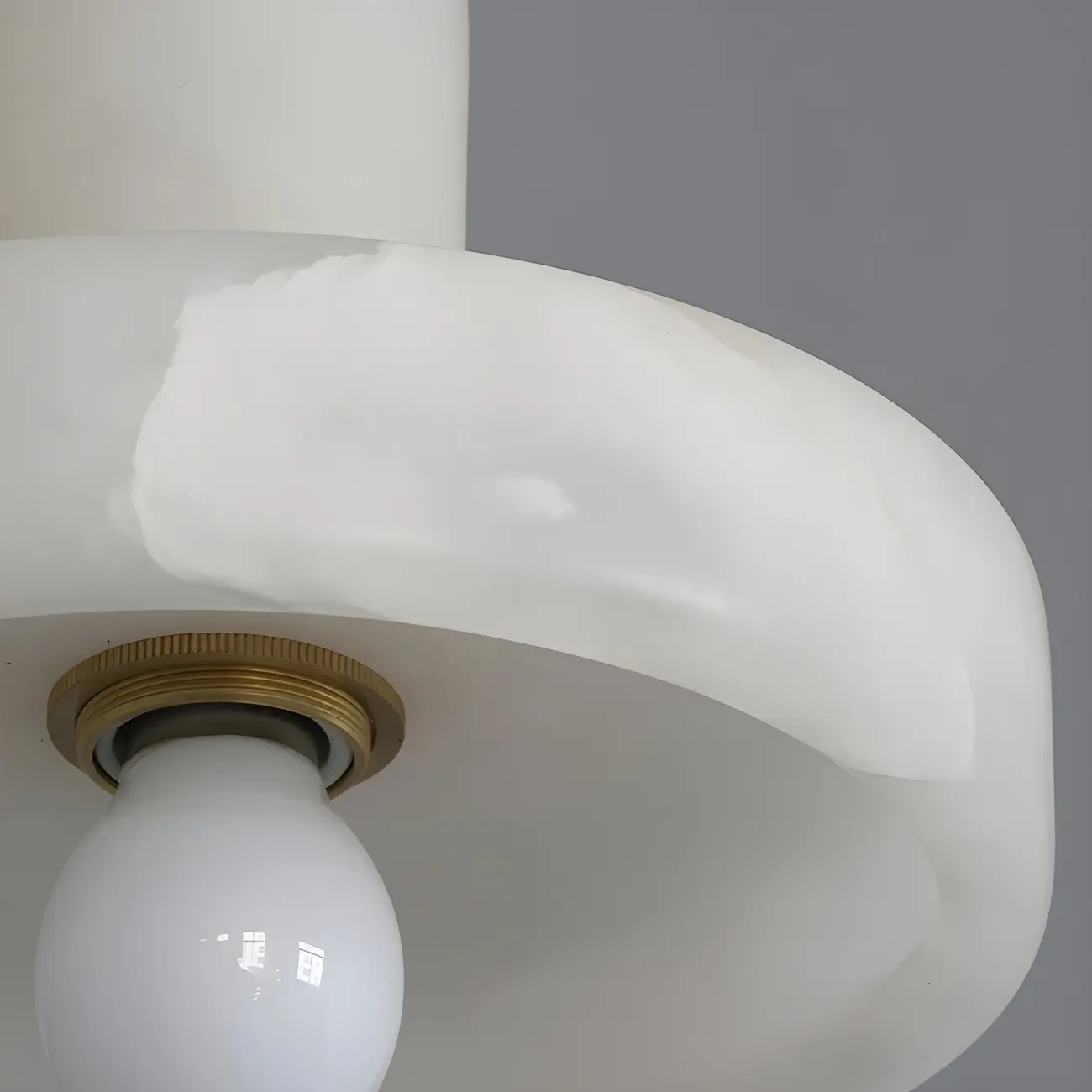 Modern Pendant Chandelier with White Agate Shade Image - 9 | homeyfad