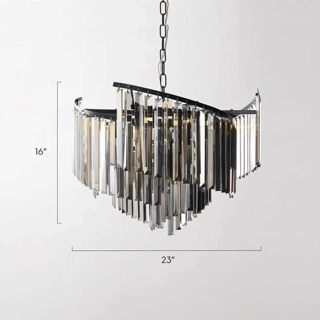 Modern Luxury Crystal Spiral Chandelier for Home Décor #size | homeyfad