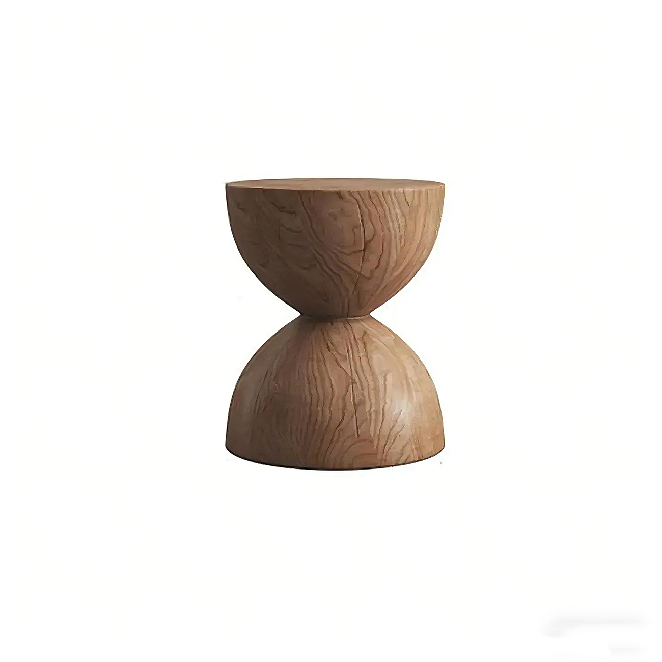 Modern Wooden Drum End Table with Unflip Top for Living Room Image - 41 | homeyfad