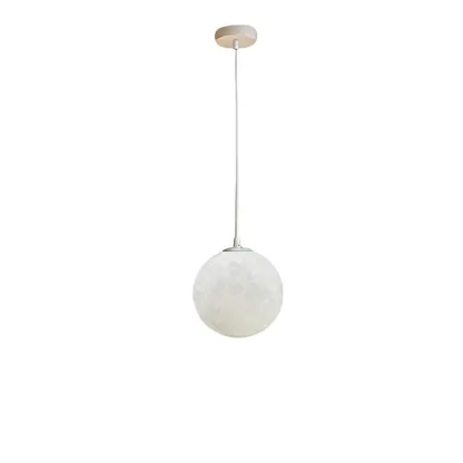 Dimmable 3D Moon Pendant Light for Modern Bedside Decor Image - 16