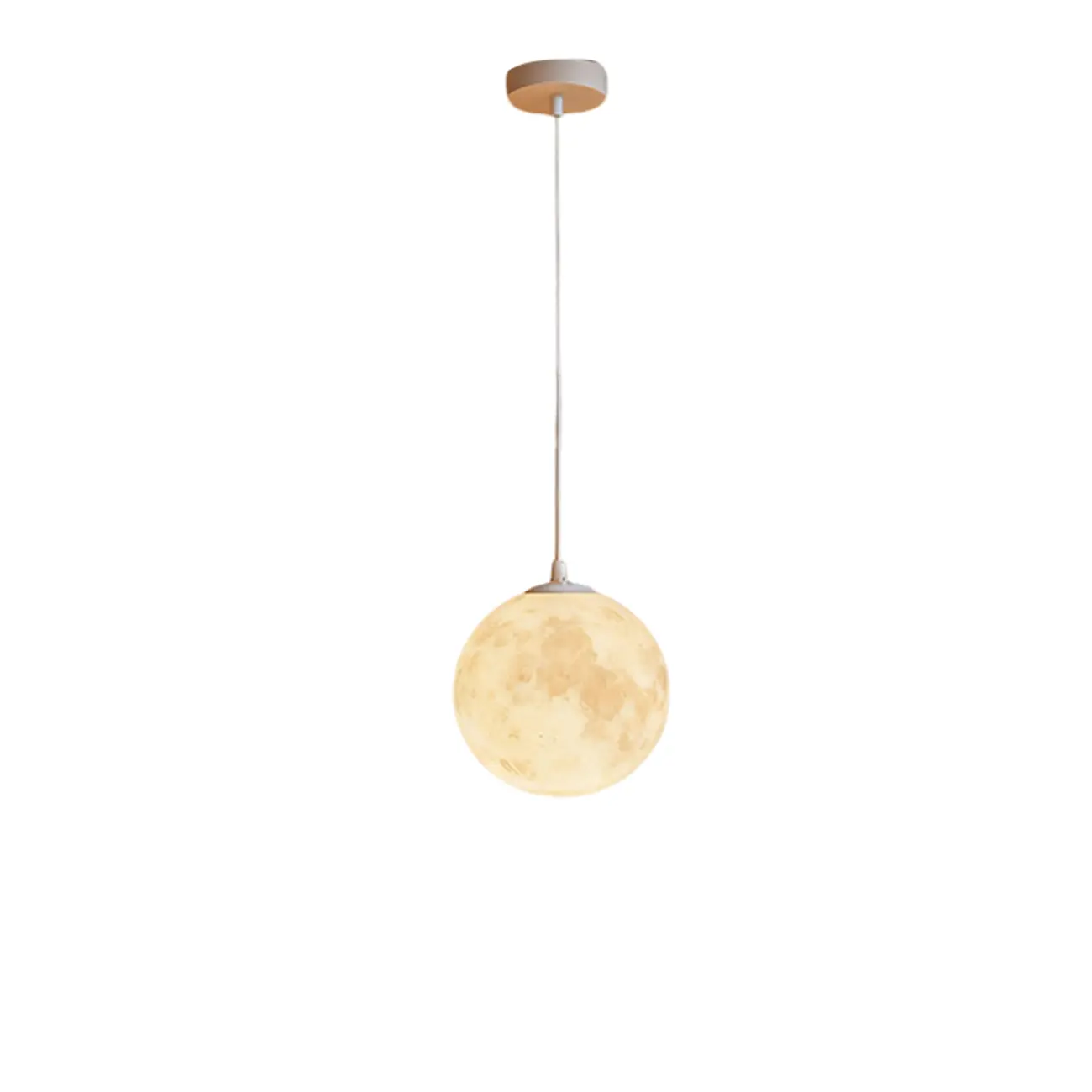 Dimmable 3D Moon Pendant Light for Modern Bedside Decor Image - 17 | homeyfad