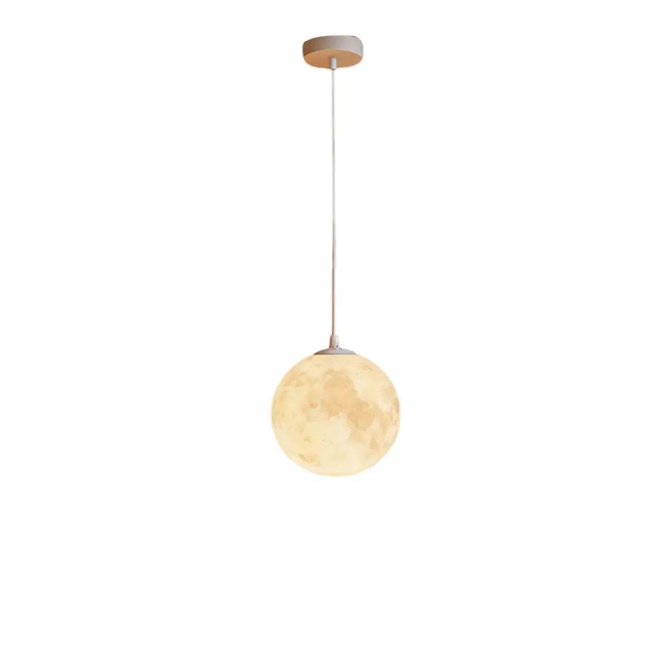 Dimmable 3D Moon Pendant Light for Modern Bedside Decor Image - 17
