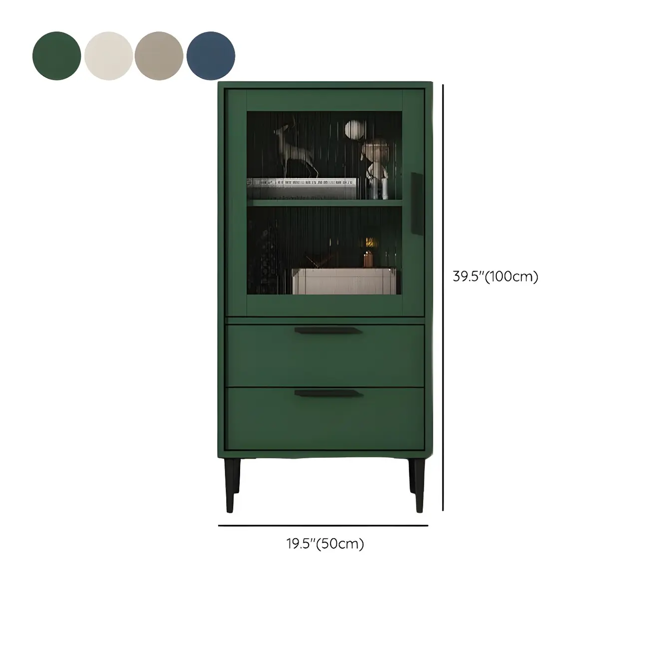 Modern Stylish Cream White Wood Glass Storage Cabinet #size | homeyfad