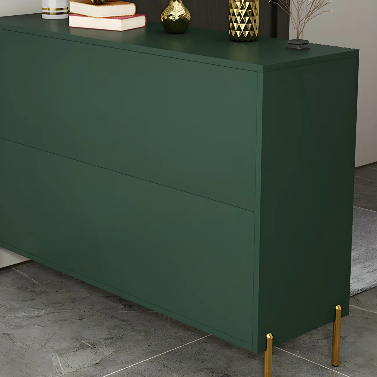 Contemporary Blue Wooden Shoe Storage Cabinet Image - 14 | homeyfad