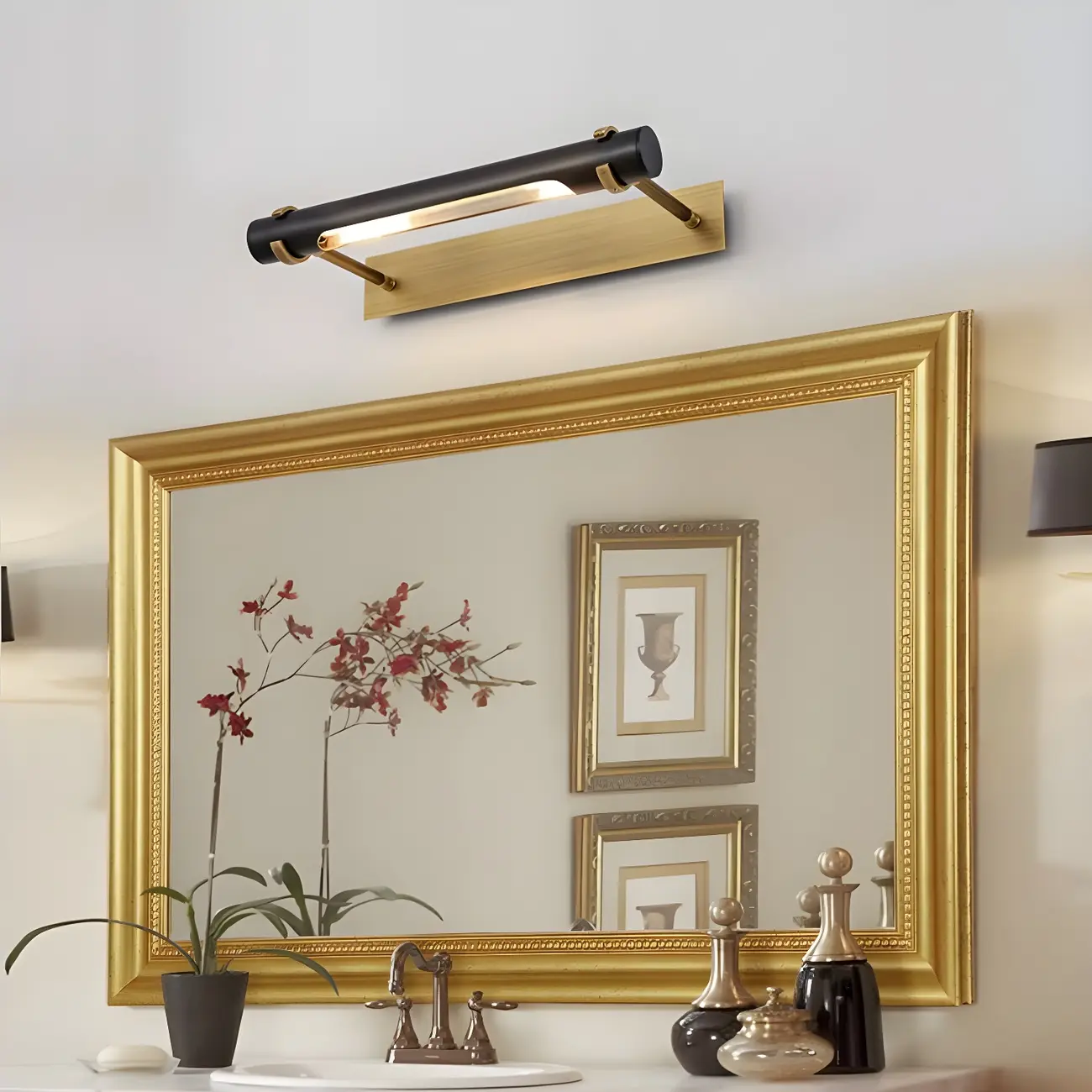 Traditional Metal Vanity Light for Bathroom Mirror | homeyfad