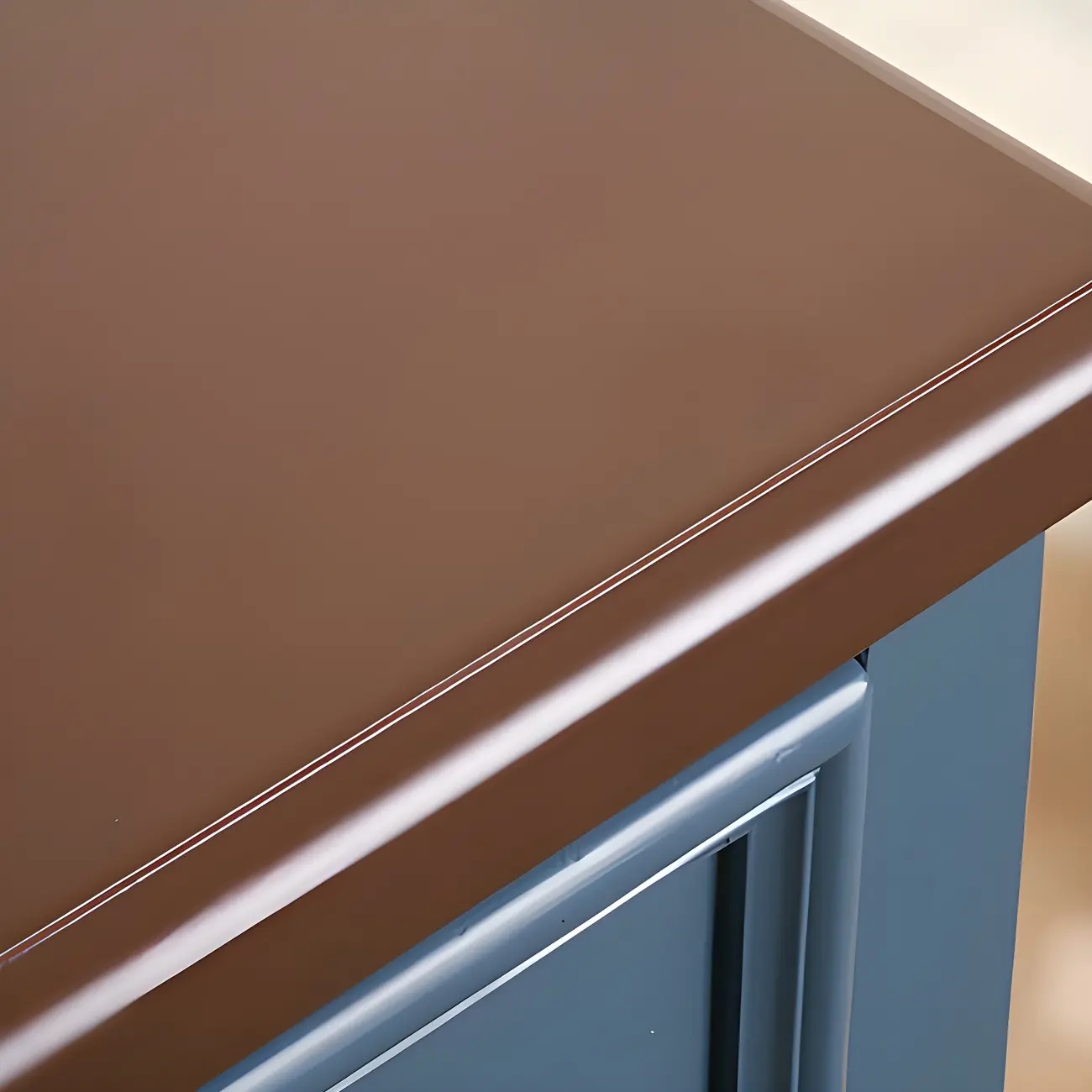 Elegant Classic Lacquered White Brown Wooden Storage Chest Image - 11 | homeyfad