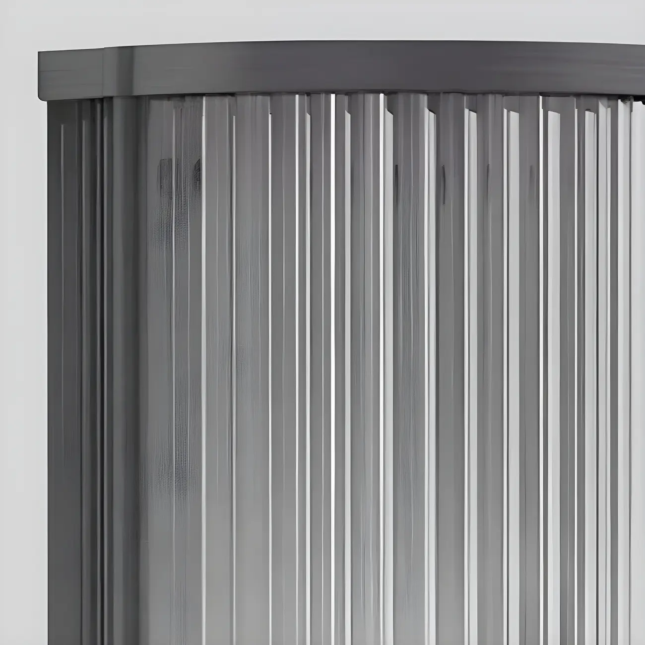 Modern Black Steel Clear Acrylic Vertical Wall Sconce Image - 7 | homeyfad