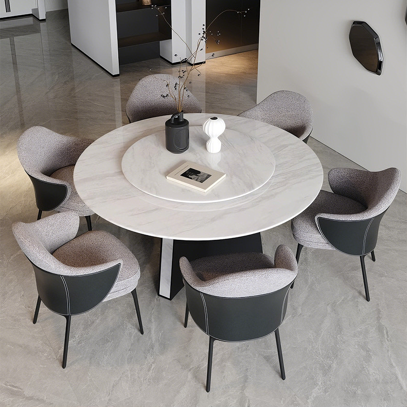 Modern Cotton-linen Upholstered Low Back Arm Chairs Image - 2 | homeyfad