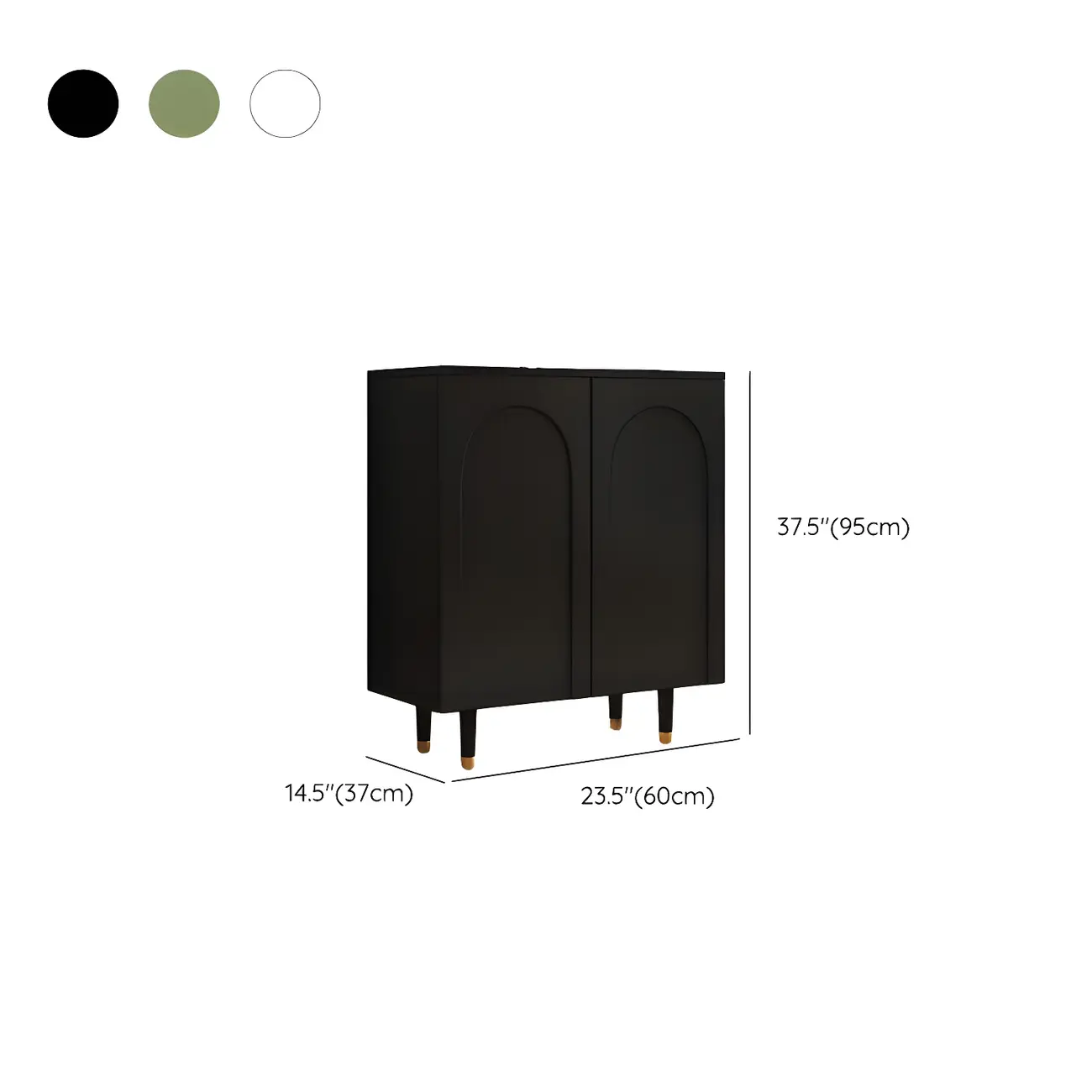 Green Wood Shoe Cabinet with Adjustable Shelves #size | homeyfad