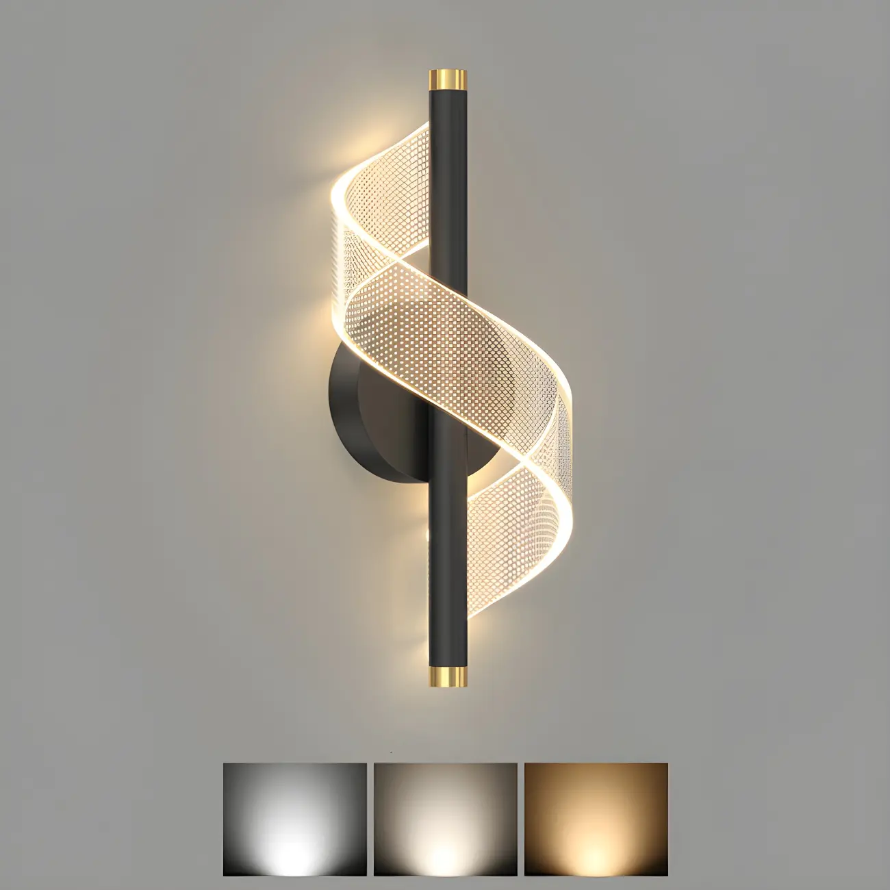 Modern Geometric LED Wall Light in Acrylic for Bedroom Image - 5 | homeyfad