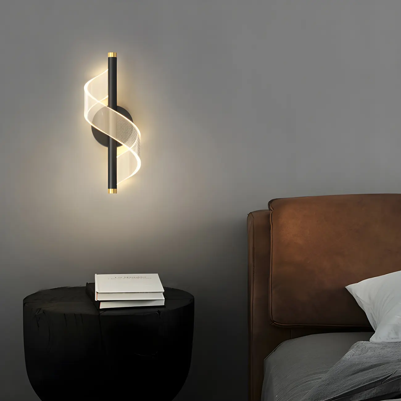Modern Geometric LED Wall Light in Acrylic for Bedroom Image - 15 | homeyfad