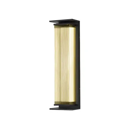 Modern Geometric Outdoor Steel LED Wall Light Image - 3