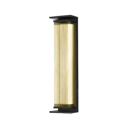 Modern Geometric Outdoor Steel LED Wall Light Image - 5