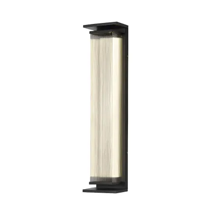 Modern Geometric Outdoor Steel LED Wall Light Image - 9