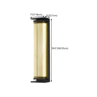 Modern Geometric Outdoor Steel LED Wall Light Image - 21