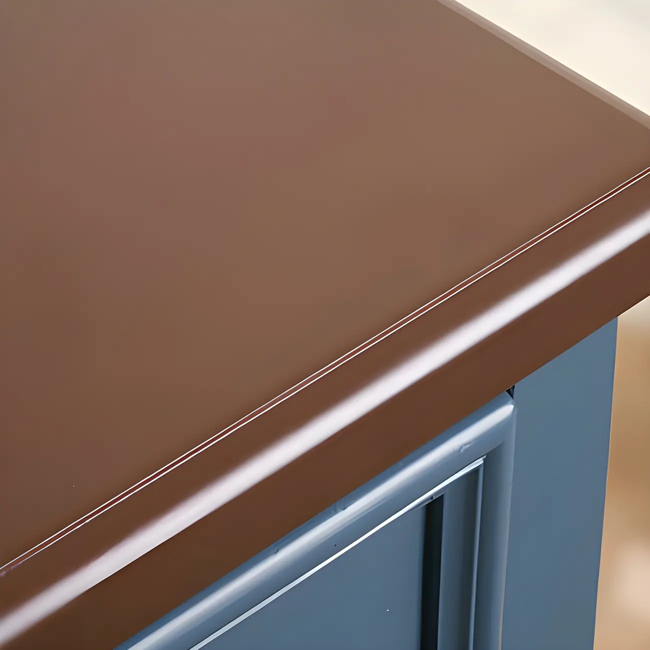 Elegant Classic Lacquered Wooden White Brown Storage Cabinet Image - 10 | homeyfad